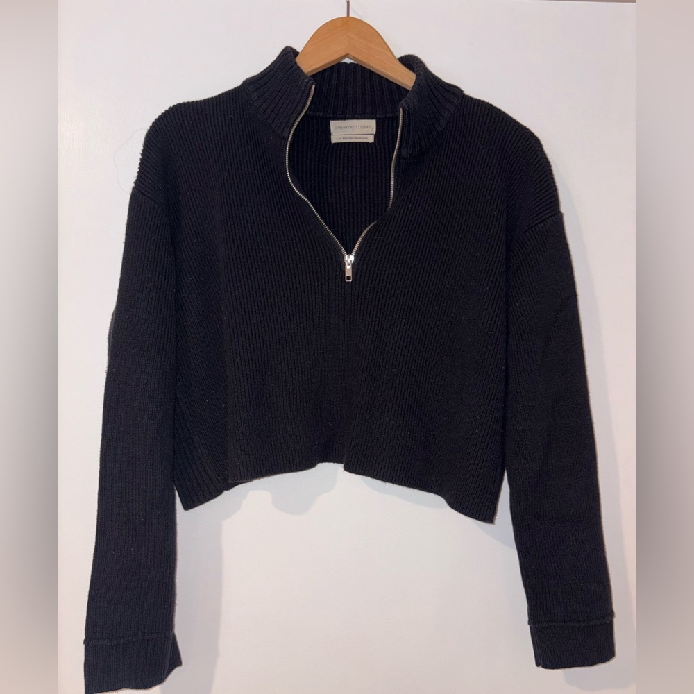 Urban Outfitters Half Zip Crop Sweater